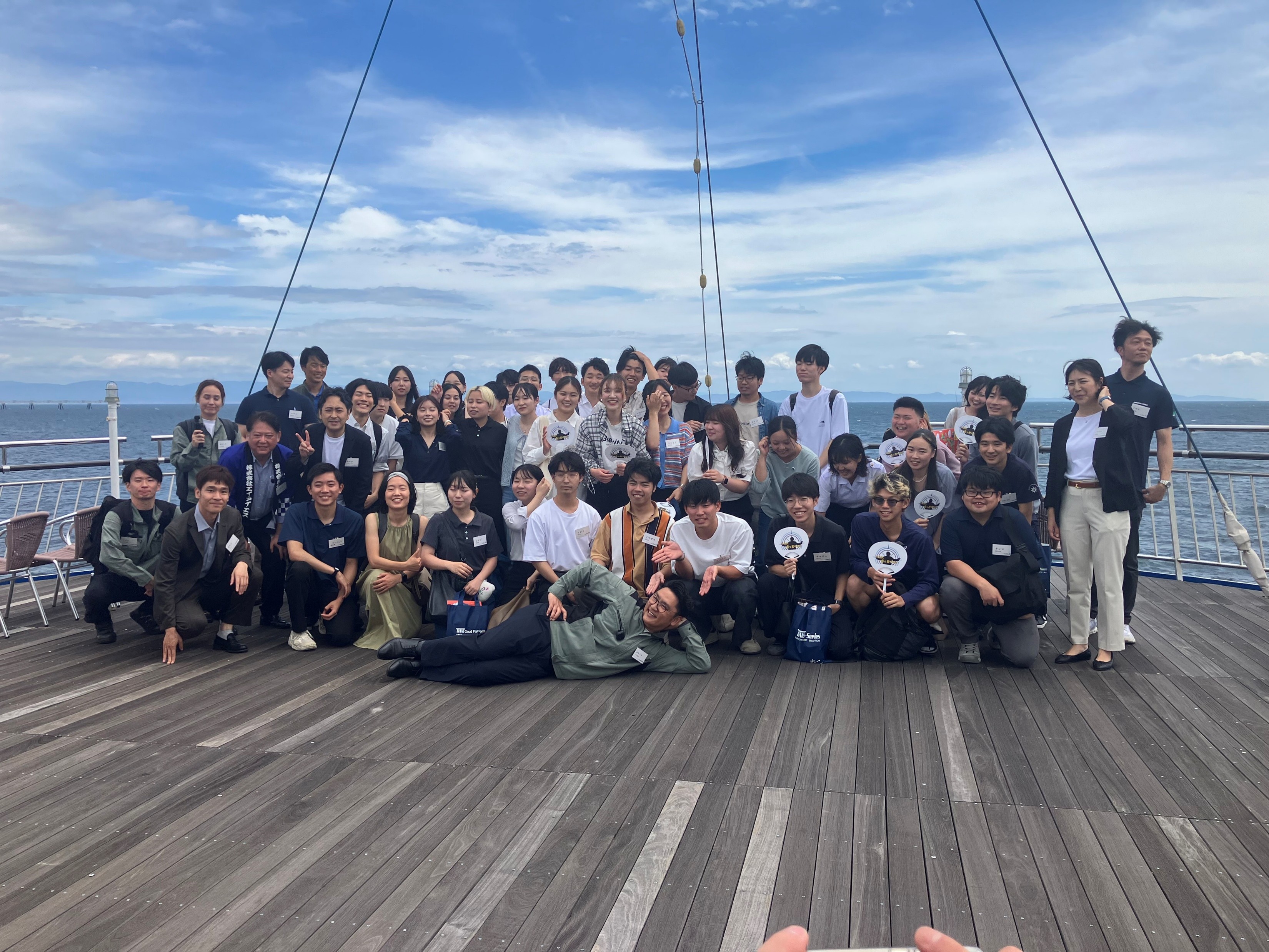 海事クラスター交流会in神戸クルーズ_集合写真